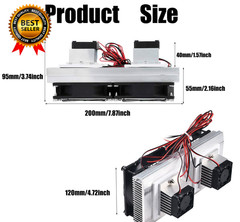 Mini Air Conditioner DC 12V DIY Thermoelectric Peltier Refrigeration Cooling