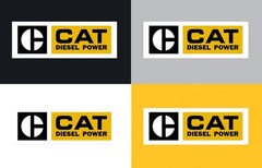 Construction Equipment Diesel Power Premium Vinyl Decal Logo Sticker 2-Pack