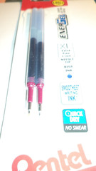 2×3 Pentel EnerGel Pen Refill Metal Tip Liquid Gel Ink BLUE EXTRA FINE XF 0.3MM