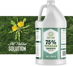 75% Vinegar – 1 Gallon – Concentrated Acetic Acid – Heavy Duty – USA Bulk