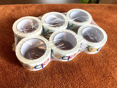 6 Rolls EBAY BRANDED Packaging Tape Color Logo 2″ x 75 yards NEW SEALED