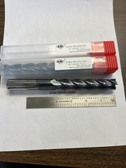 2pcs 3/4″x4x7 X-long length Carbide End Mills Tialn Coated 4 Flt S/E –new