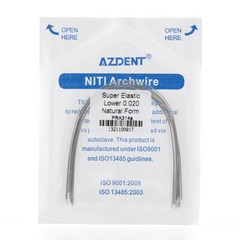 AZDENT Dental Orthodontic Super Elastic Niti Round Arch Wires Nature Form FDA