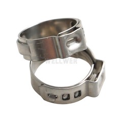 100Pcs 1/2″ PEX Stainless Steel Clamp Cinch Rings Crimp Pinch Fitting