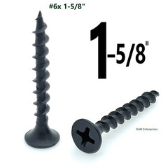 Phillips Bugle Head ( 3/4″ – 6″ ) phosphate Black Coarse Drywall / Wood Screws