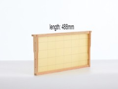 10 Beehive Frames Assembled Bee Foundation Wooden Bee Hive Wax Foundations 488mm