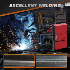 ARCCAPTAIN 160A MIG Welder 4 in 1 Welding Machine Gas MIG, Gasless MIG Flux Core