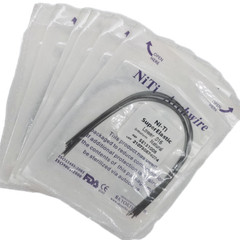 Dental Orthodontic Arch Wire Super Elastic Niti Round Rectangular Natural Form