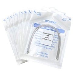 10pcs Dental Orthodontic Super Elastic Niti Round Arch Wires Natural Form AZDENT