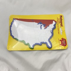 USA United States Of America Map Shape Vintage Notepad Shapes Etc 50 Sheets