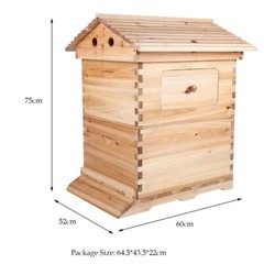 Auto Honey Bee Hives Boxes Langstroth Bee Hive HOUSE + 7x Bee Beekeeping Frames