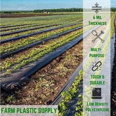 Poly Cover – 6 Mil Black Plastic Sheeting
