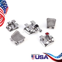20PCS/PACK Dental Orthodontic Metal Brackets Braces Roth Slot.022 Hooks 345