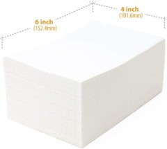 1000 4 x 6 Fanfold Direct Thermal Shipping Labels White For Zebra Rollo Printer
