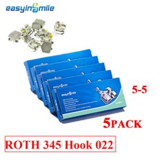 10Packs Orthodontic Metal Brackets Dental MINI Braces MBT/ROTH 022 Hook 3/345