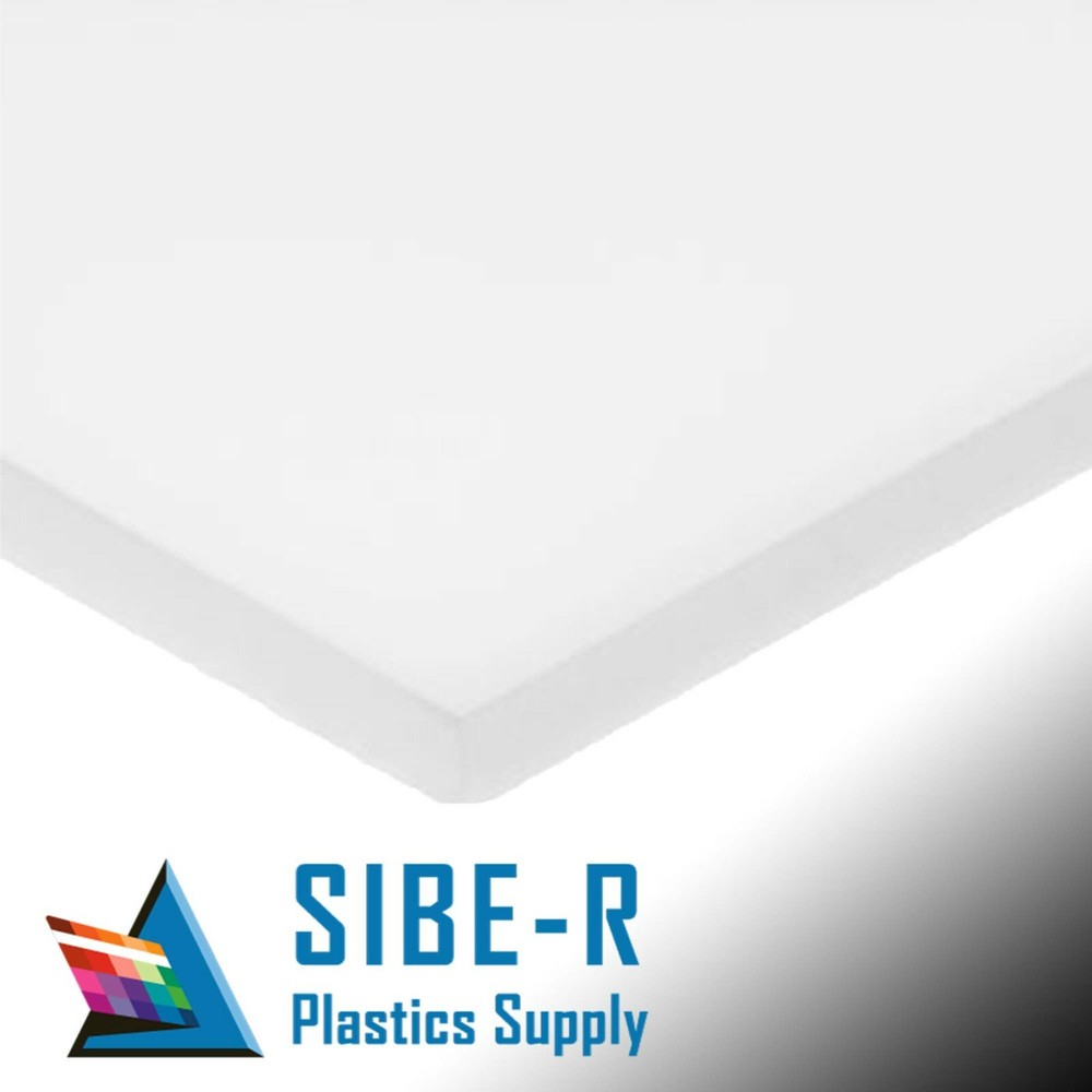 HDPE High Density Polyethylene Plastic Sheet 1/4″ x 24″ x 48″ Natural White