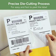 1100 Shipping Labels 8.5×5.5 Self Adhesive Half Sheet Shipping Labels 1000 + 100