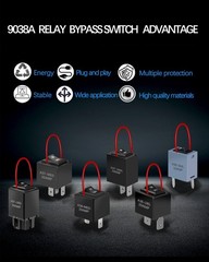 6-Pack 9038A Relay Bypass Switch, Relay Tester, Bypass Switch Kit with Amp Loop