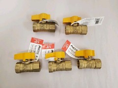 ProLine 1/2 in. Brass FPT 2-Piece Gas Valve (5-Pack) (110-223J5) *FREE SHIPPING*