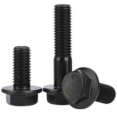 M16 x 1.5 Fine Thread Class 10.9 Hex Head Flange Screws Frame Bolts Black Oxide