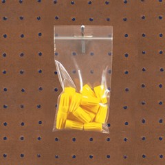 2.5 x 3″ Clear Reclosable Poly Bag w/ Hang Hole 4Mil Zip Plastic Baggies 1000/Pk