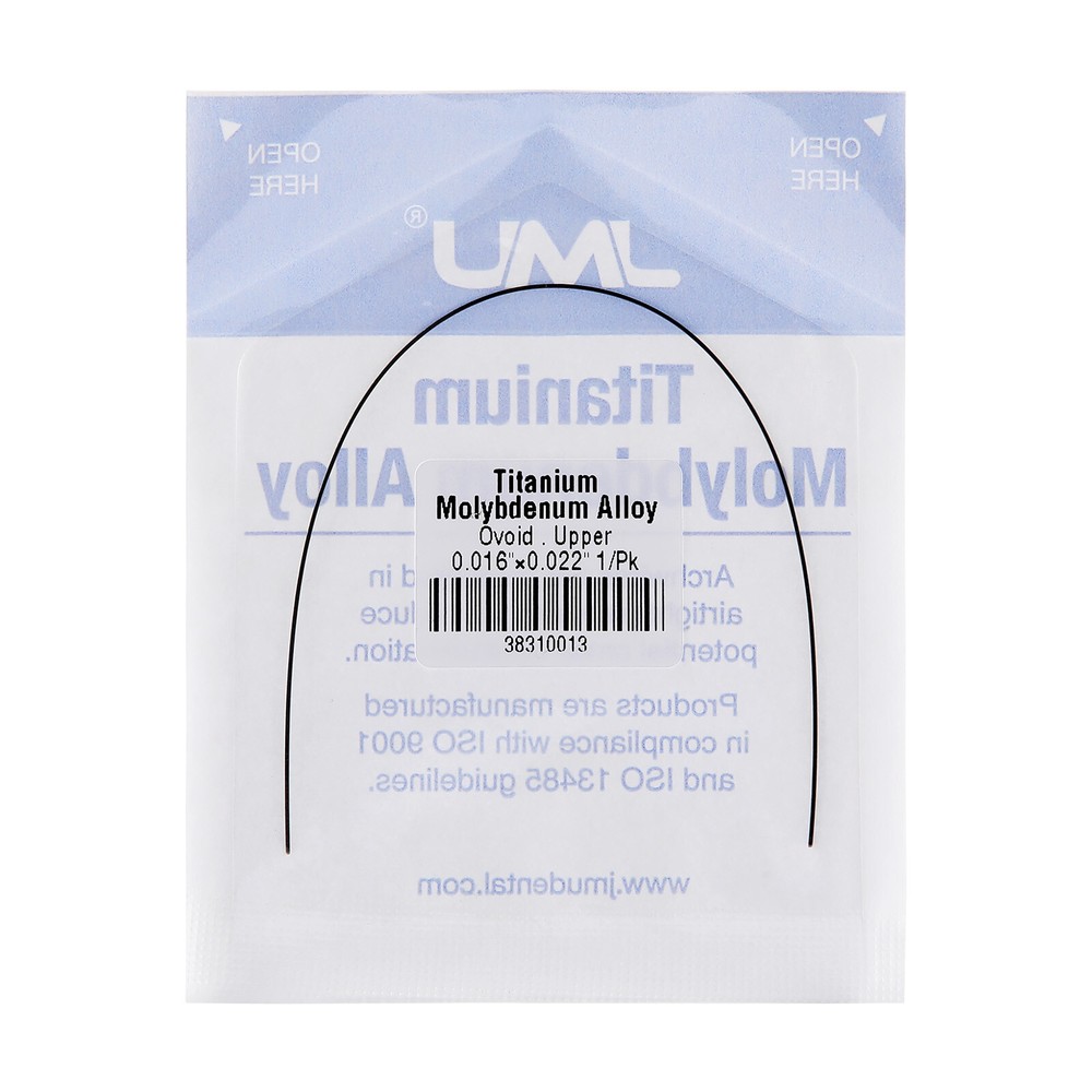 10packs Dental Orthodontic Ti-Mo Alloy TMA Beta Arch Wire Natural Upper Lower