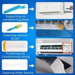 13Pcs Mini Split Cleaning Kit Bag with 2L High Pressure Sprayer, Air Conditioner