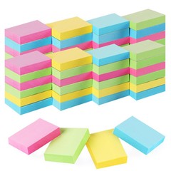 50 Pads Mini Sticky Notes 1.5X 2 inch, Small Self-Stick Note, Bulk Tiny Pads …