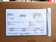 Packing List Mailing Envelopes