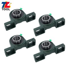4pcs UCP205-16 Pillow Block Bearing 1″ Bore Solid Base 2-Bolt Self-Aligning