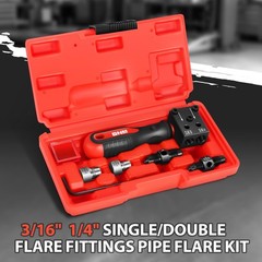 Carbon Steel Brake Flaring Tool Single Double Bubble Flares 3/16in & 1/4in Tube