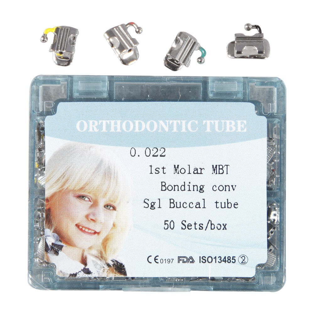 50 set/Box Dental Buccal Tube 1st Molar Bonding Convertible MBT 022 Orthodontic