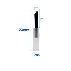 100Pcs Dental Disposable Composite Replaceable Brush Tips with 2 Pcs Handles