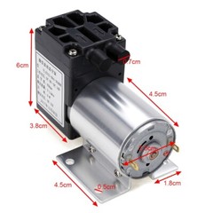 Mini Vacuum Pump DC 12V 5L/min 120kpa Negative Pressure Suction Pumping With