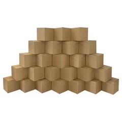 UOFFICE Corrugated Boxes 5″ x 5″ x 5″ Cube Boxes – Bundle of 25 Shipping Boxes