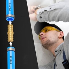 5 Pcs XFITTING 1/2″ x 1/2″ x 1/2″ Pex Tee, Pex Barb Crimp Tee, Lead Free Brass