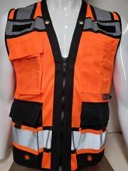 Surveyor Two Tone Safety Vest ANSI/ ISEA 107-2015 Approved (XSmall to 5XL)