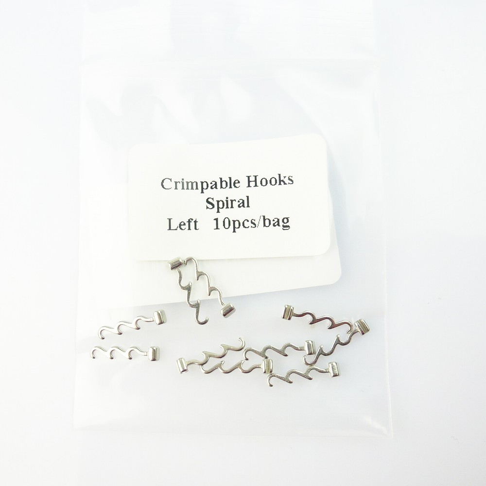10pc Dental Stops Orthodontic Crimpable Hooks Short/Long/Left Cross tubes Braces