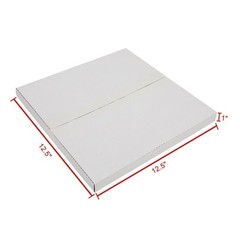 100 LP Record Album Mailer Book Box 12.5″ x 12.5″ x (1/2″ or 1″) White Portable