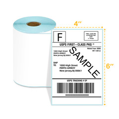Thermal Labels for 4″ x 6″ Shipping Label Printer 500 Labels/Roll