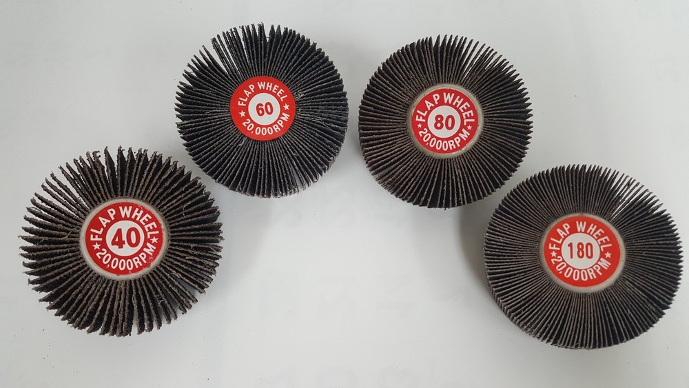 1-1/2″ X 1″ X 1/4″-20 – Kelco Mounted Flap Wheel, Aluminum Oxide, Resin-Bonded