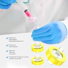 100PCS Nylon NY Syringe Filter 13mm 25mm Diameter 0.45 um 0.22 μm Pore Size HPLC