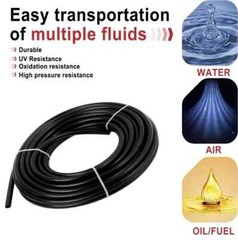Air Line Tubing Kit 1/4” OD 50ft Nylon Hose 1/4” NPT Push to Connect Fittings