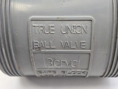 Hayward 3″ CPVC True Union Ball Valve Chlorinated Polyvinyl Chloride Safe Grey