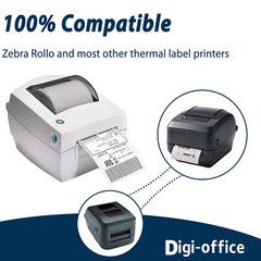 4X6 250/500 Labels Direct Thermal for Zebra LP2844 LP2844-Z GX420T Eltron ZP450