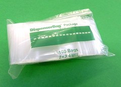 4mil Reloc Zippit Bags 2×3 Reclosable H.D.2″x3″ 100 Zip Seal Lock Thick Baggies