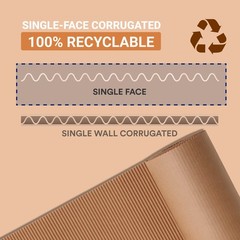 AVIDITI Shipping Corrugated Roll Kraft, 12″ x 250′, 1-Pack | Corrugated Cardb…
