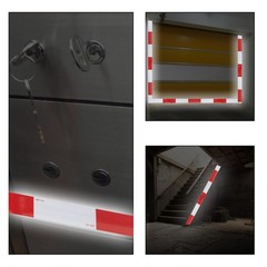 2 Inch x 160 Feet Reflective Tape Red White Waterproof for Vehicles Trailers