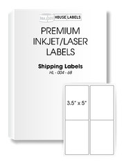400 Sheets 1600 Labels 3.5 x 5 4 UP EASY PEEL White Address Shipping Labels