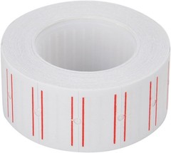 10 Rolls Retail Store 6000pcs White Price Gun Labels Refill For MX 5500 + 1 Ink